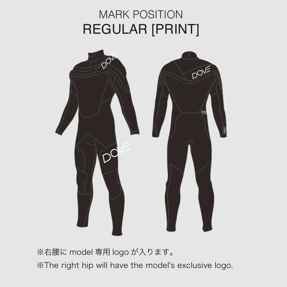 レギュラー・チェストジップ・セミドライ | 国産高級ウェットスーツのDOVE