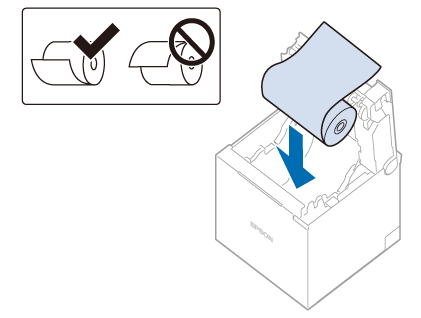 ロール紙のセット/交換 - TM-m30III-H - EPSON