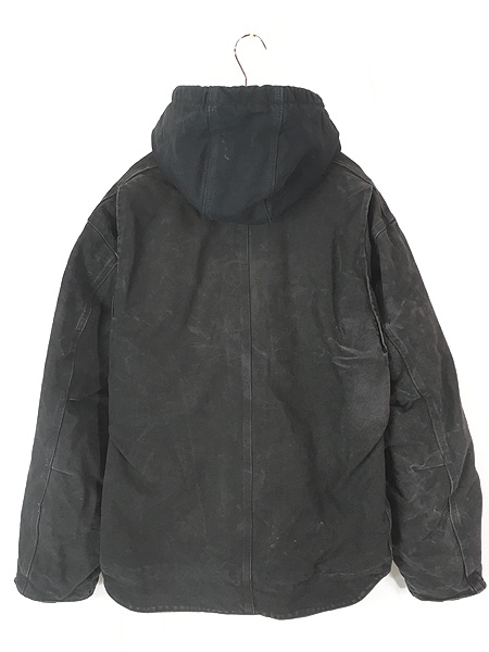 古着 Carhartt 裏ボア 2トーン ブラック ダック デトロイト ジャケット