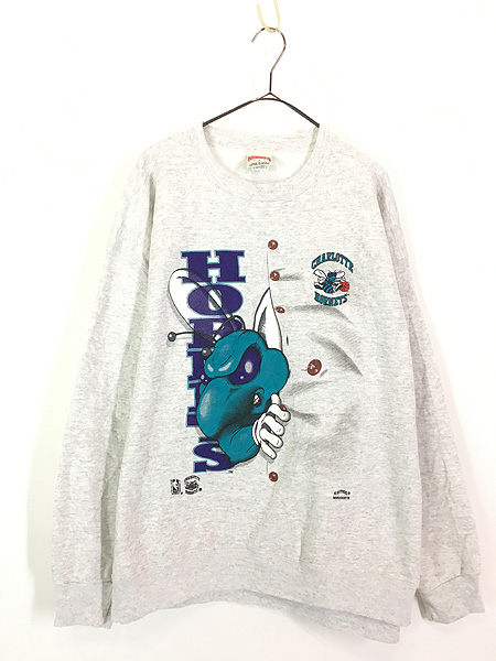古着 90s USA製 NBA Charlotte Hornets ホーネッツ だまし絵