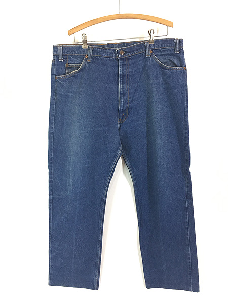 古着 80s USA製 Levi's 505-0217 Scovill ジップ 濃紺 ブルー デニム