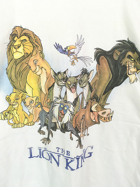 古着 90s USA製 Disney The Lion King ライオンキング 豪華 マルチ
