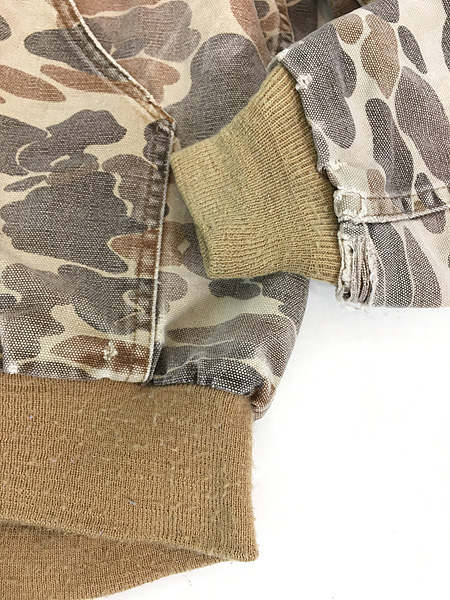 古着 80s USA製 Carhartt ダック ハンター カモ 迷彩 アクティブ