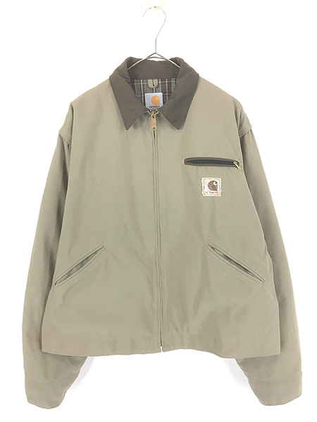 古着 00s Carhartt レアカラー!! TAN 裏地 チェック タン ダック