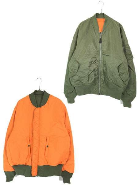 古着 90s ALPHA MA-1 「82790J (USAF)」 ミリタリー リバーシブル