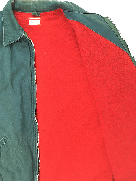 古着 60s BIG MAC PENNEY'S レッド ブランケット ライナー フルジップ