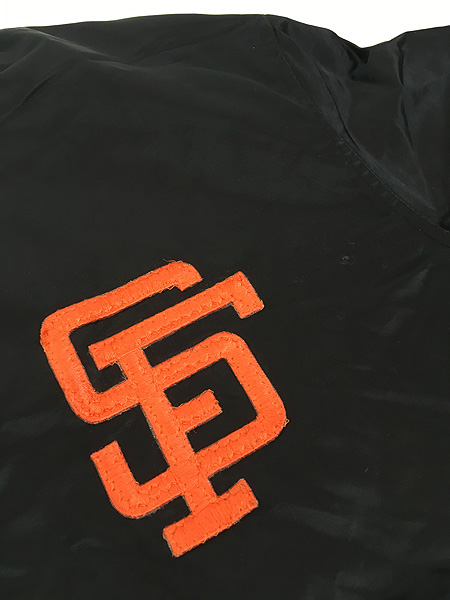 古着 80s USA製 MLB San Francisco Giants ジャイアンツ 光沢 サテン