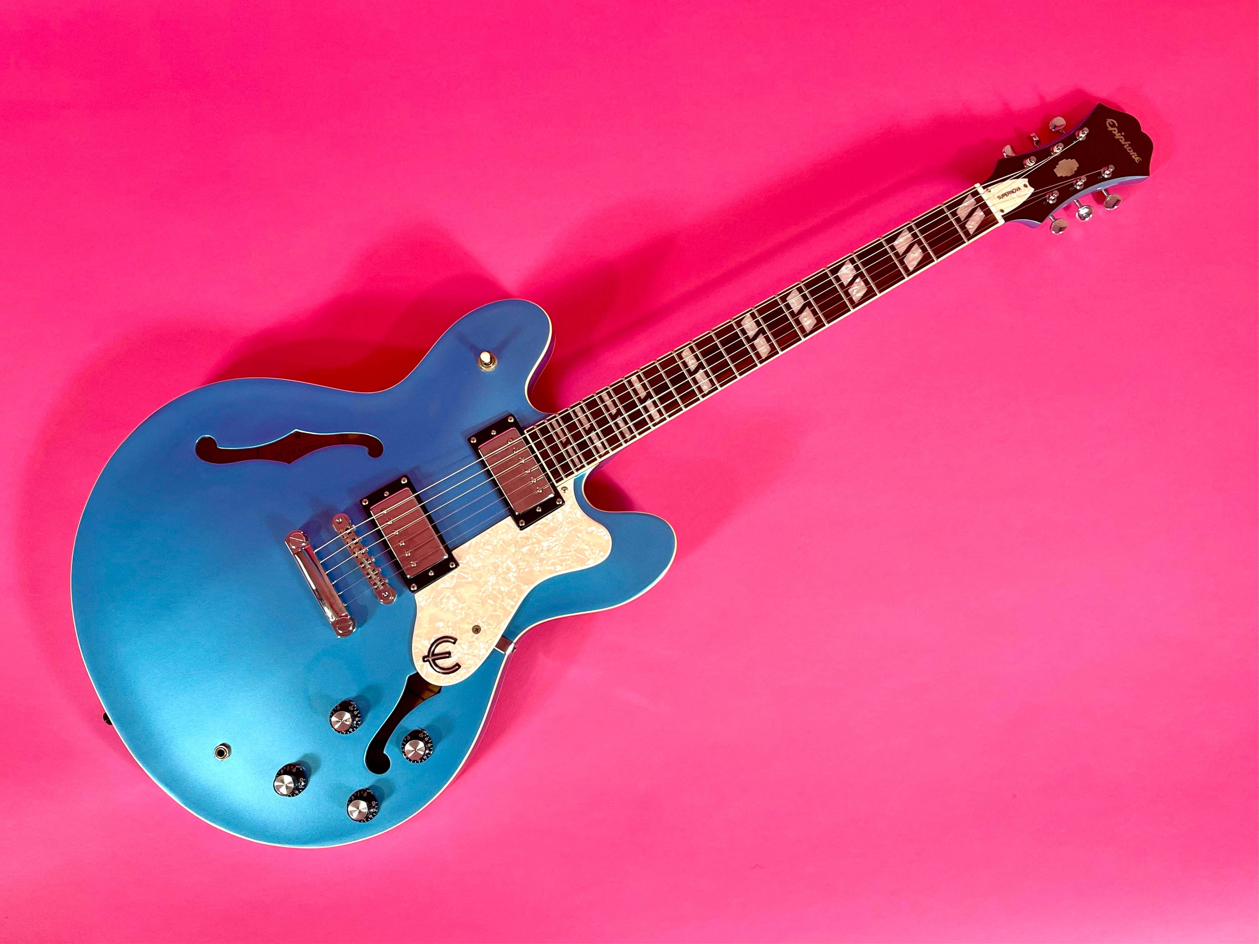 2003 Epiphone Supernova Noel Gallagher Manchester Blue – Draggin