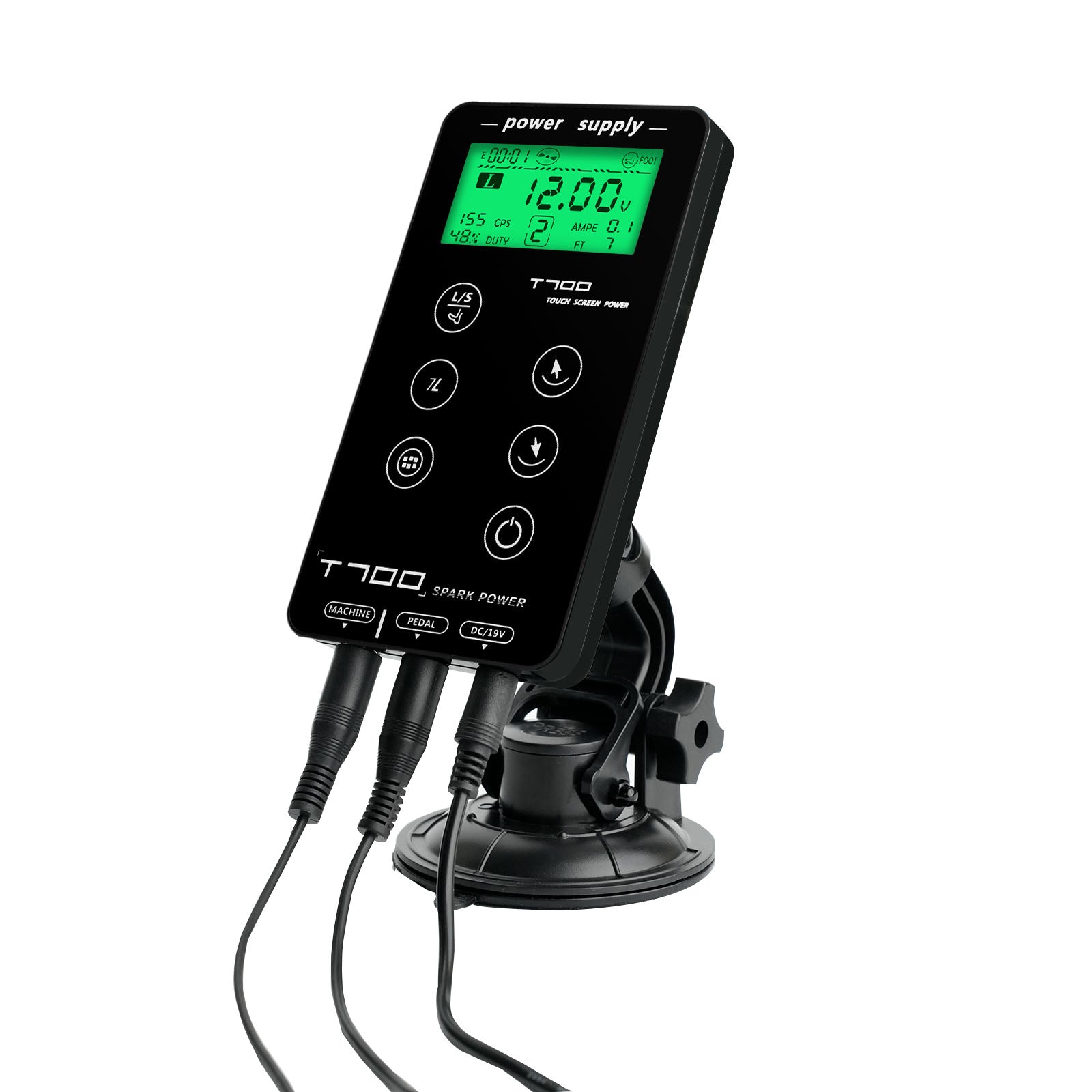 Tattoo Power Supply - Dragoart T700 w/ 360° Adjustable Bracket 3