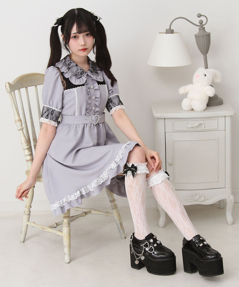 キラキラビジューレース重ねワンピース – レディースファッション通販