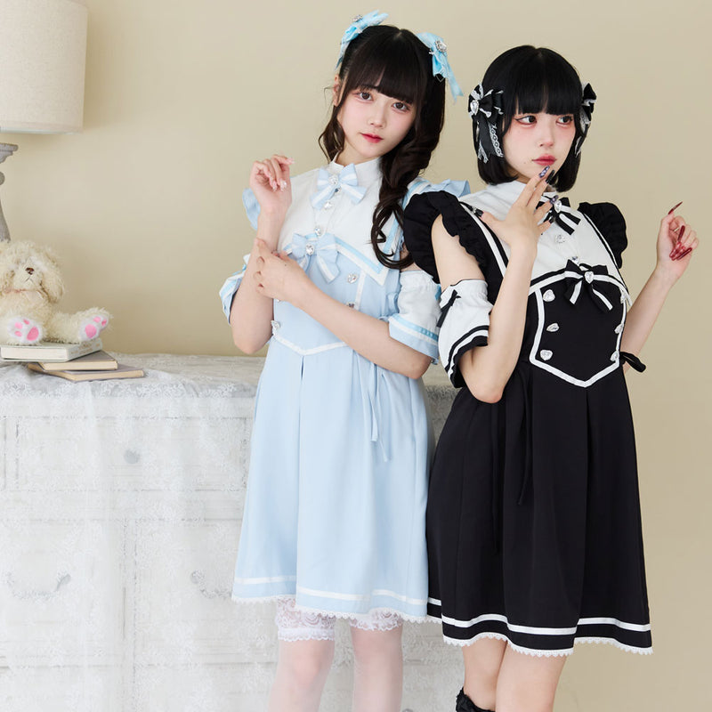 別袖付変形セーラーワンピース – レディースファッション通販の夢展望