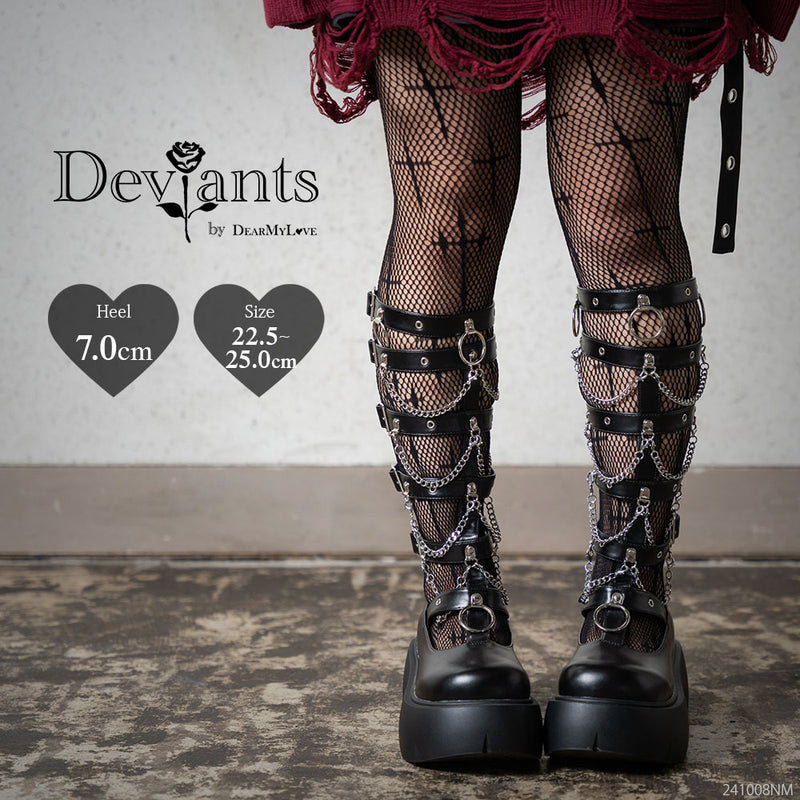 クロスベルトチェーンブーツ – レディースファッション通販の夢展望