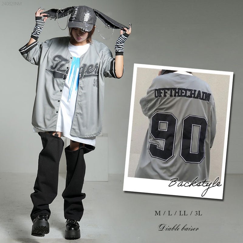 ベースボールシャツトップス【大きいサイズ有】 – レディース