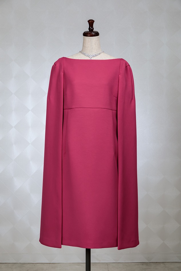 CELFORD セルフォード ピンクケープドレス | 結婚式・パーティードレス