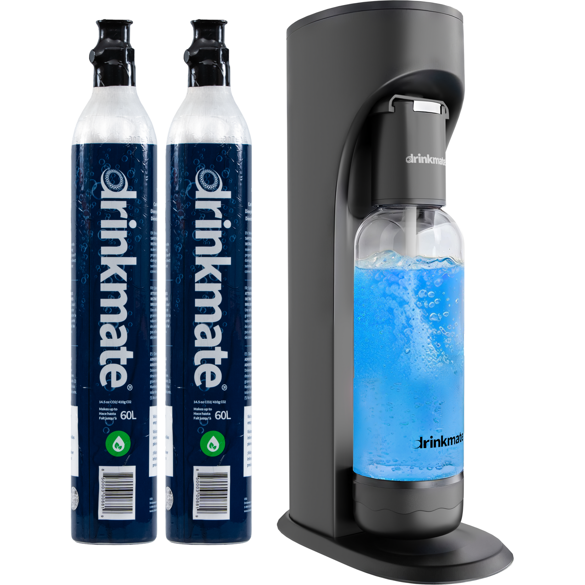 Drinkmate OmniFizz Sparkling Water and Soda Maker, Carbonates ANY