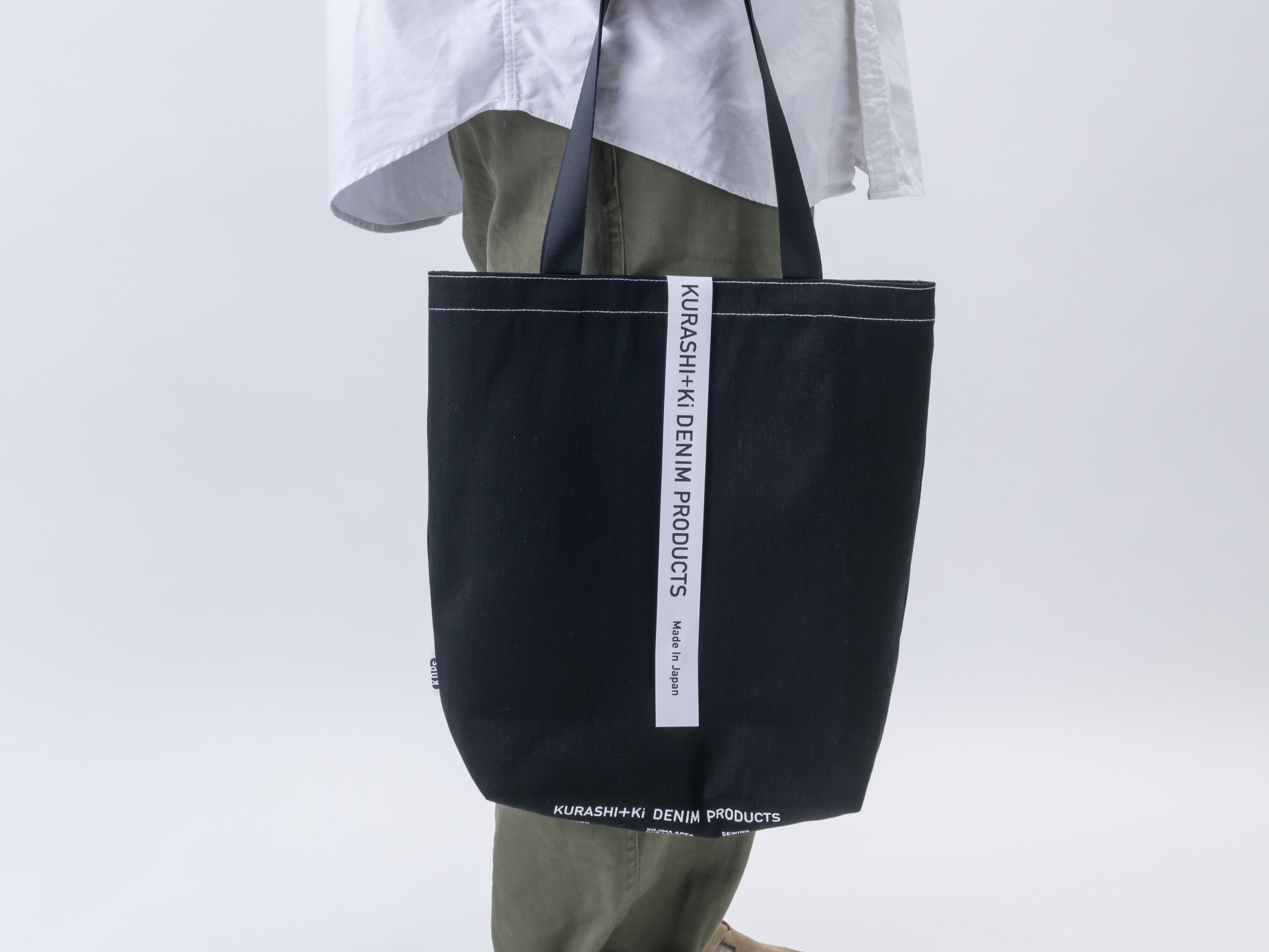 KURASHI+Ki BAG A4 BK（トート・ブラック）(ブラック): せとうちエリア