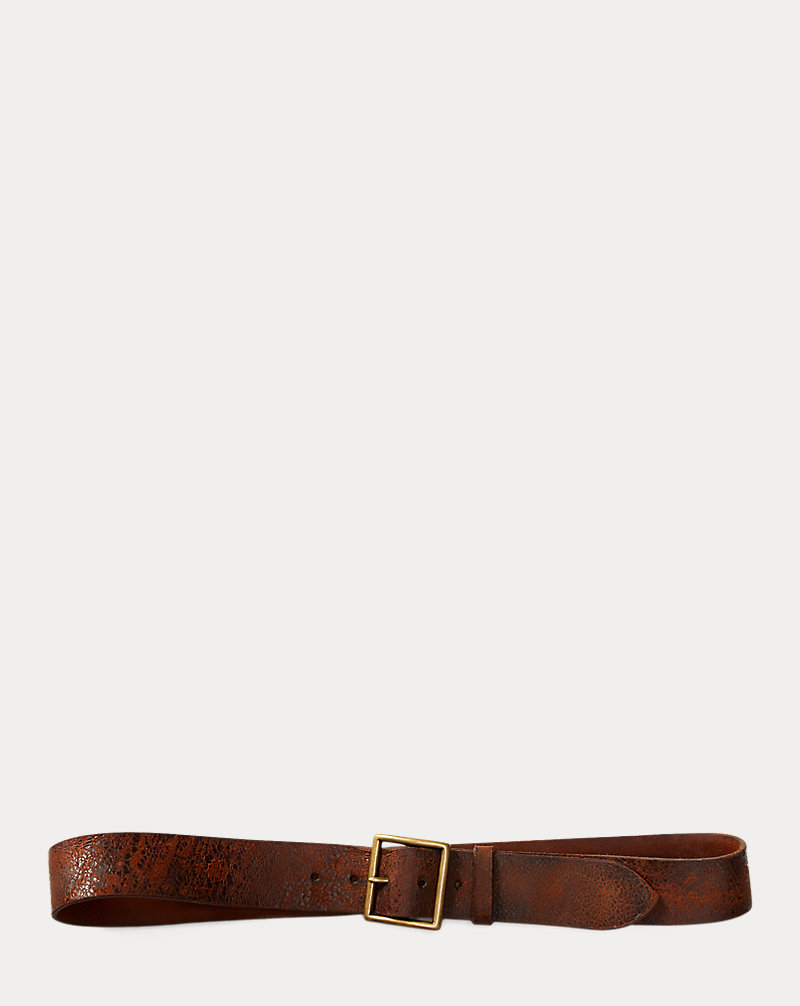 ディストレスト レザー ベルト | ラルフ ローレン公式オンラインストア