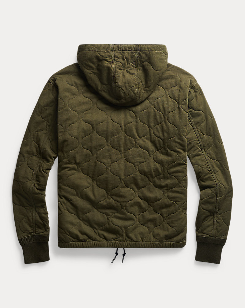 Quilted Cotton Jersey Hoodie