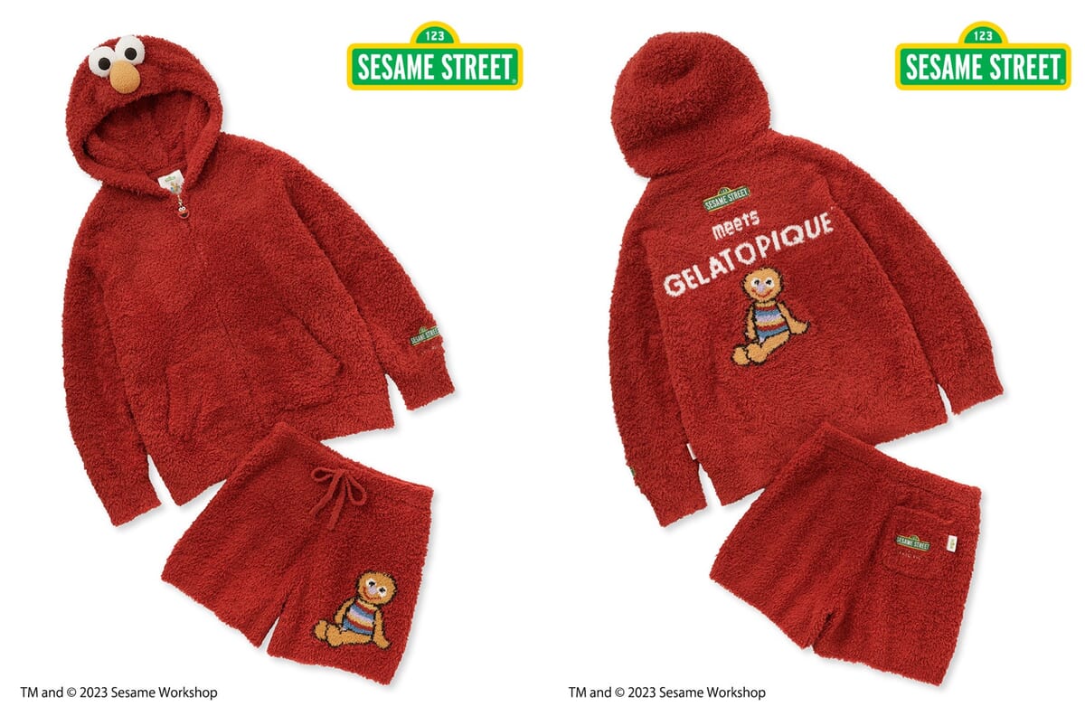 エルモやクッキーモンスターのルームウェア！gelato pique(ジェラート