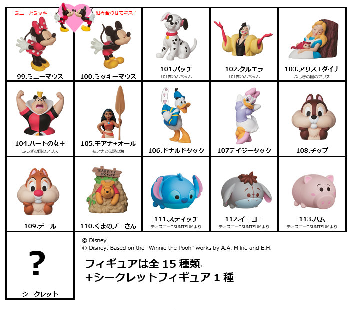 組み合わせて楽しい全16種類！フルタ「チョコエッグ ディズニー