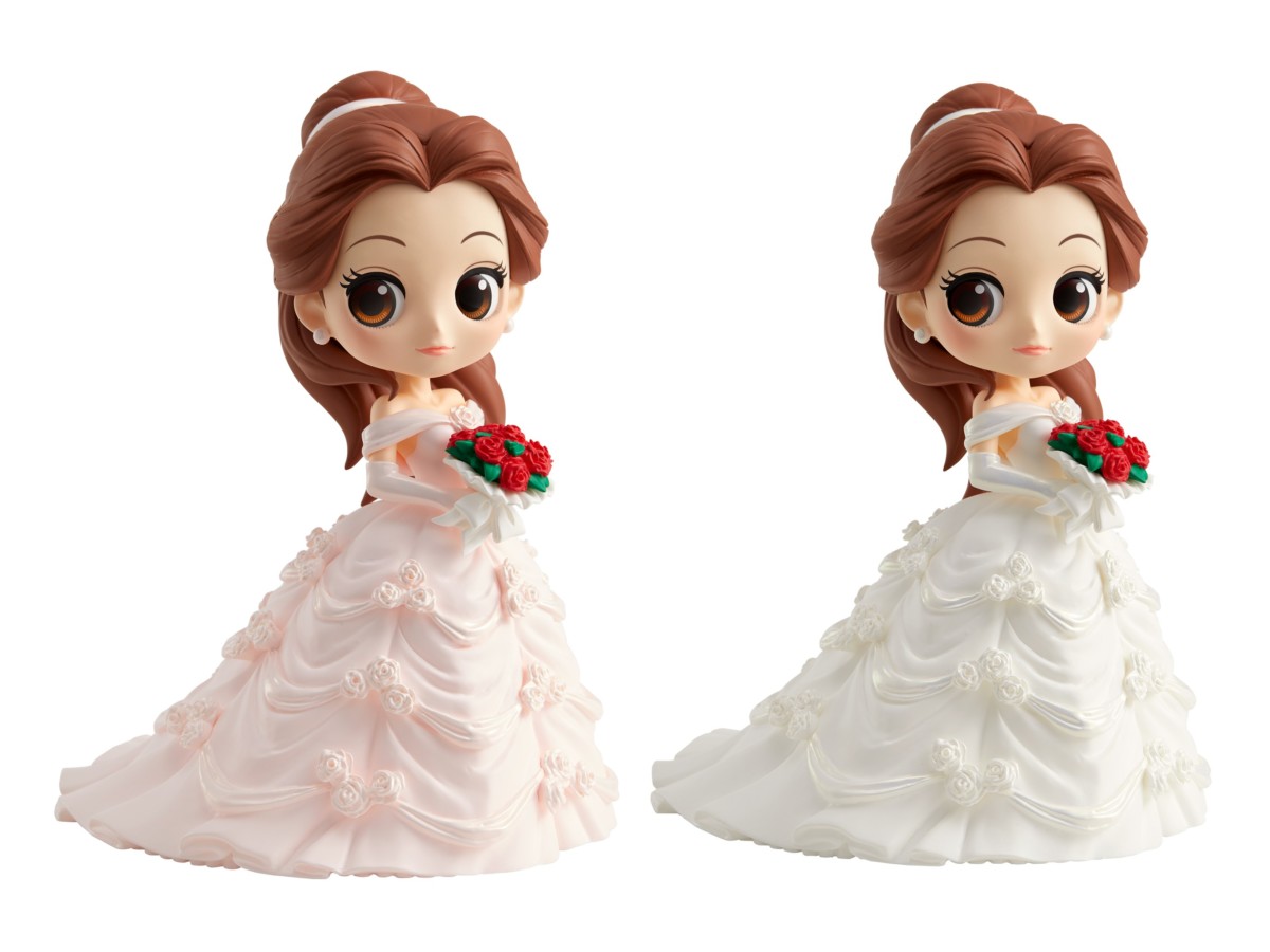 赤いバラのブーケを持った幸せいっぱいの「ベル」！バンプレスト「Q