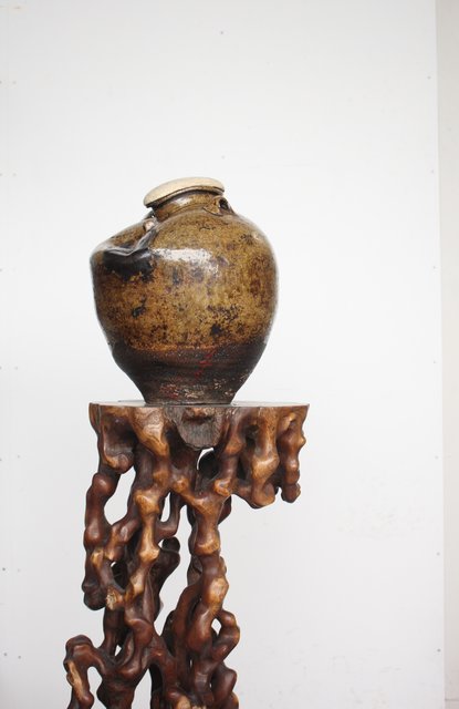 茶人花押印 ルソン壺/呂宋壺 茶壺 P164｜骨董店 のびる 古美術 骨董