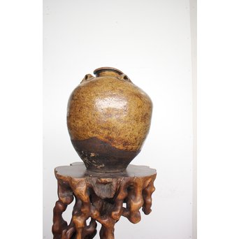 茶人花押印 ルソン壺/呂宋壺 茶壺 P164｜骨董店 のびる 古美術 骨董