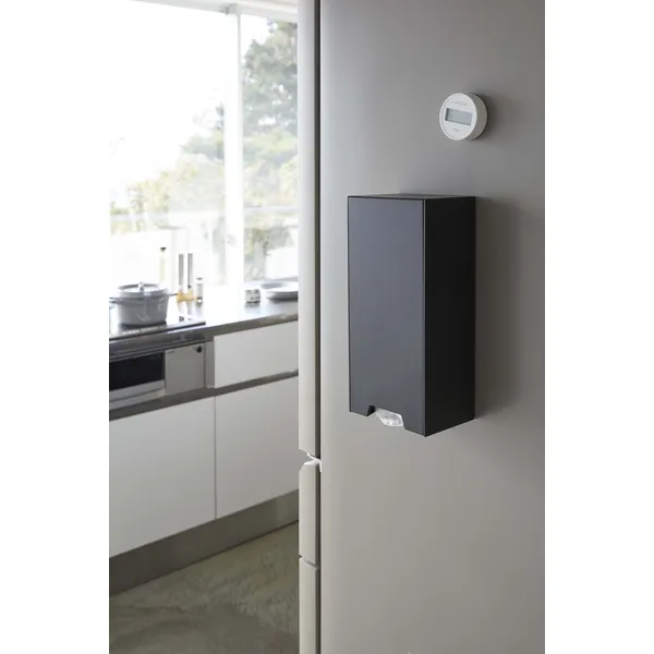 tower】ツーウェイレジ袋ストッカー タワー (ブラック): 周辺小物