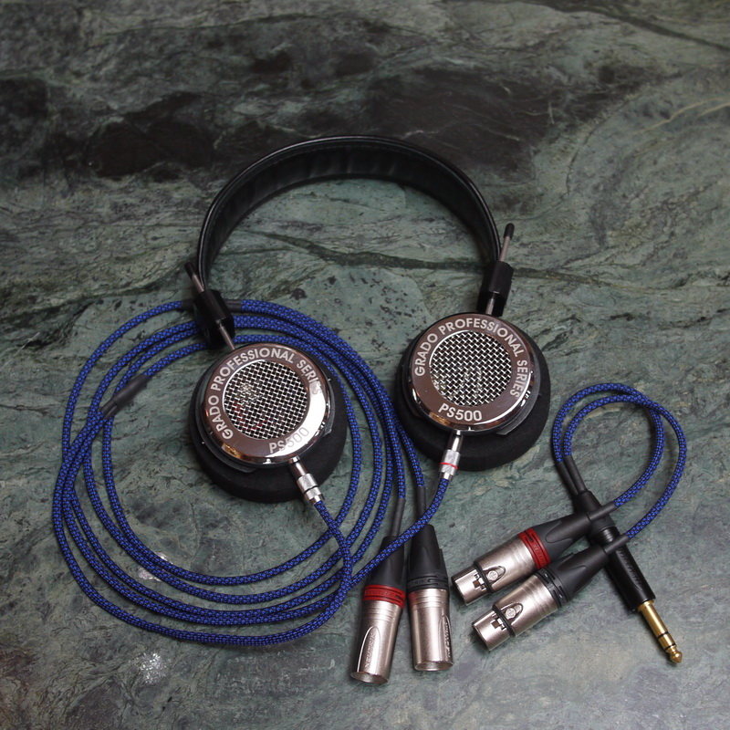 GRADO RS-1 PS500 3.5mmデタッチャブル化 専用ケーブル製作 Mogami2534