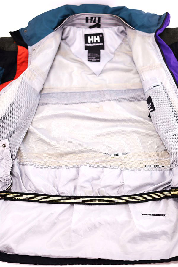 Used 90s Helly Hansen EQUIPE Helly-Tech Black Nylon Gimmick Jacket