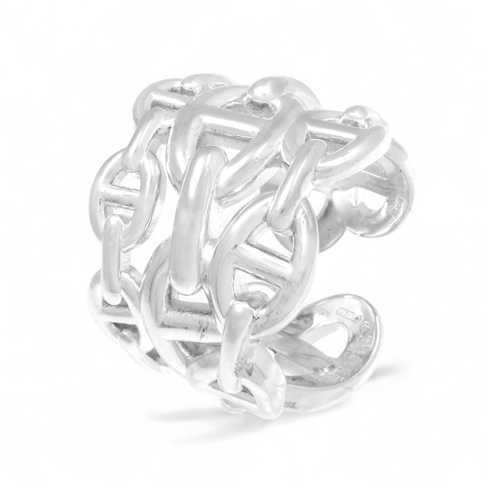 未使用] エルメス シェーヌダンクル アンシェネ GM H109506B リング