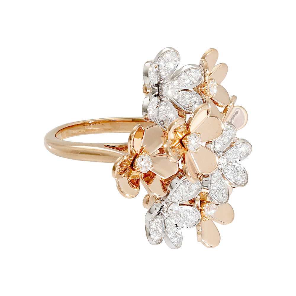 中古] ヴァンクリーフ&アーペル フリヴォル 8フラワー リング