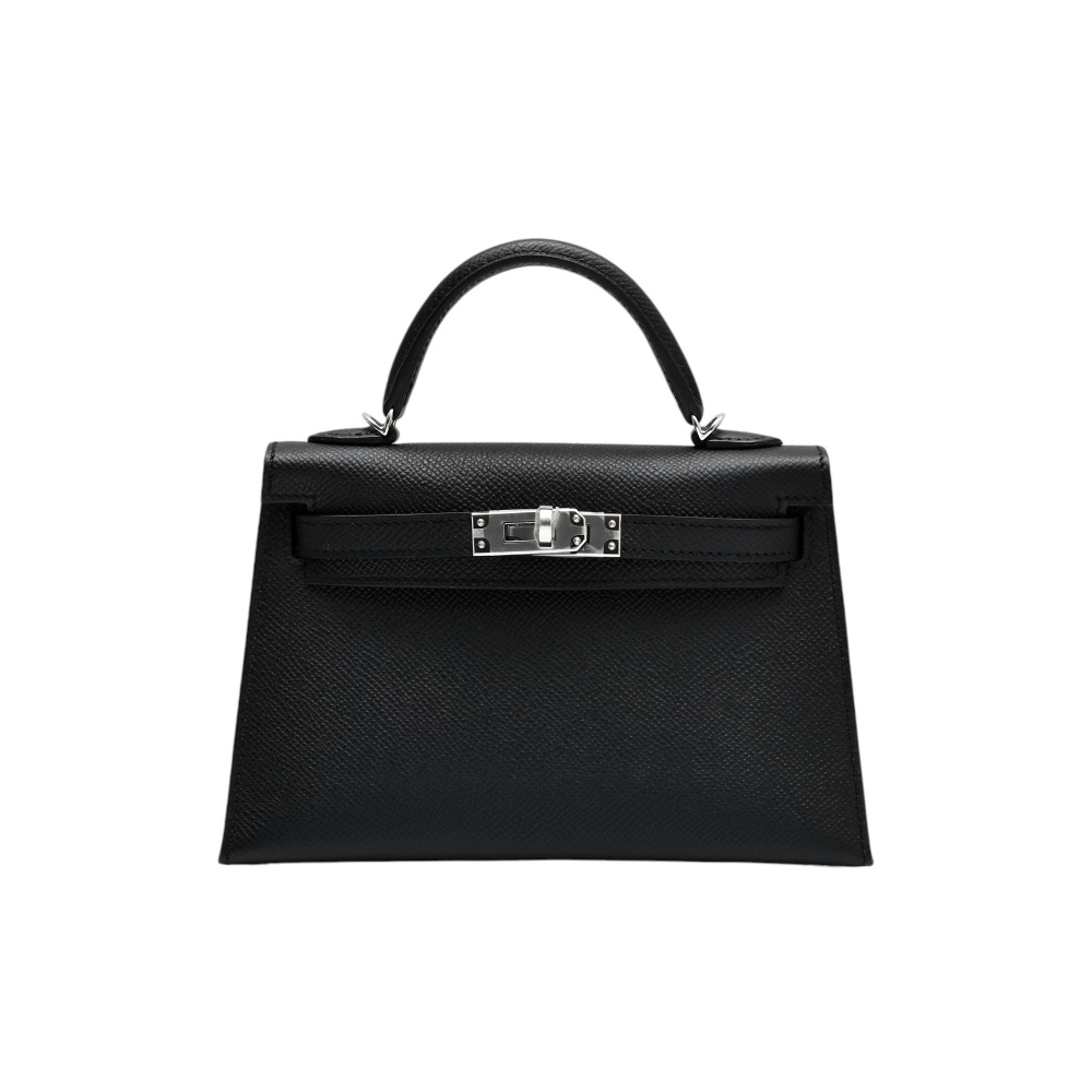 未使用] エルメス ケリー（その他） エプソン ブラック シルバー金具 K