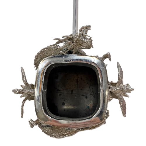 高岡銅器 (タカオカドウキ) 洋銀 香炉 龍の炎 緑青 有｜トレファクONLINE