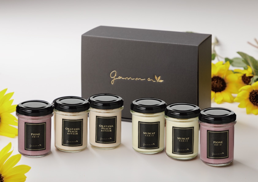 岡山県産フルーツプリン3種6個セット(12×21×9 宅配): SORAKARA OTODOKE