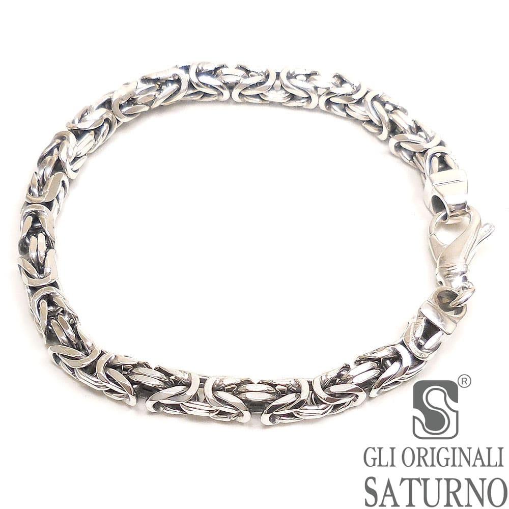 SATURNO サツルノ ブレスレット シルバー925 ビザンチンチェーン
