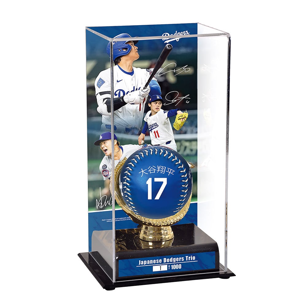 2025 ロサンゼルス・ドジャース 日本人3選手ネームボール 特製展示