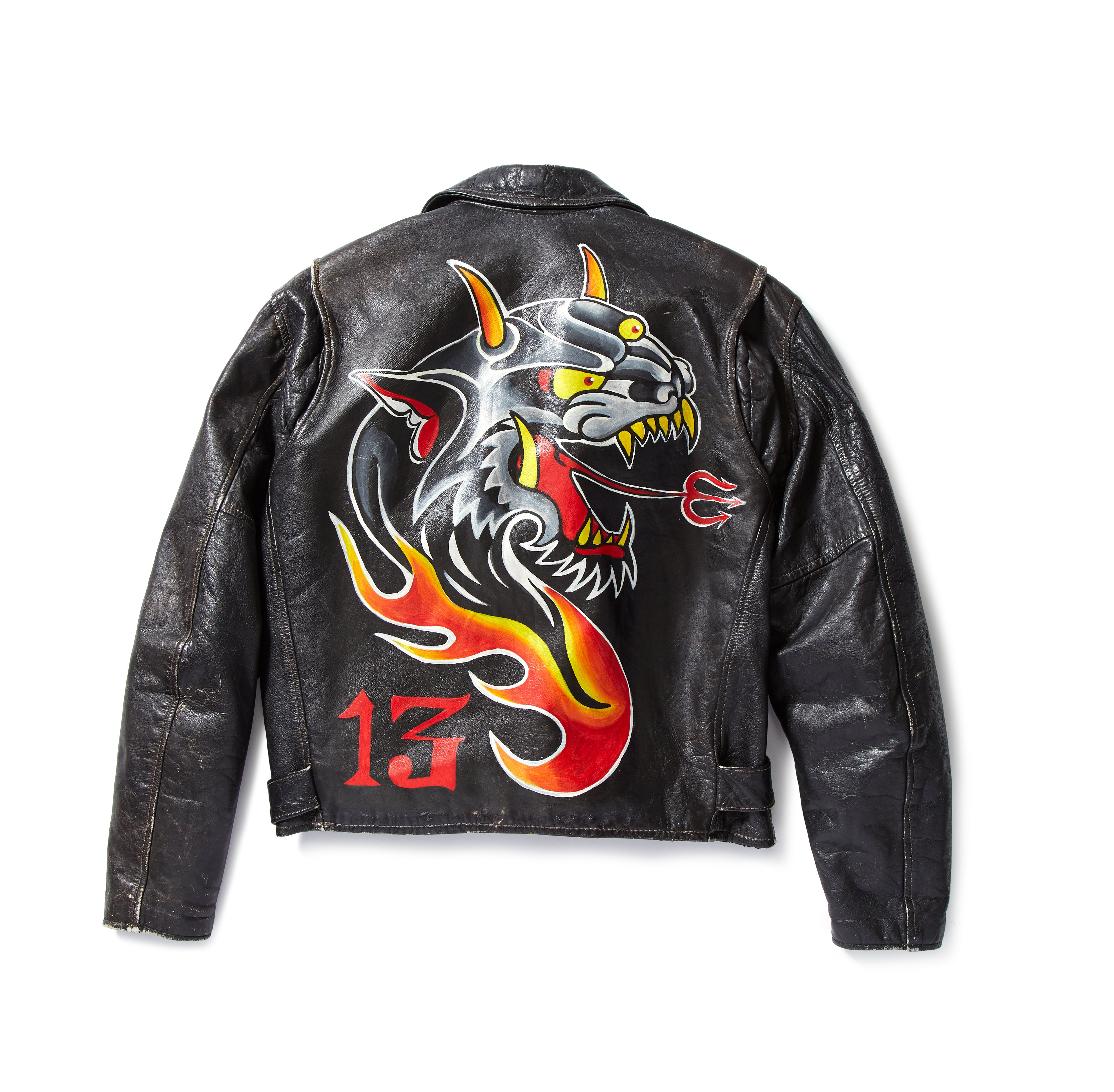 Devil Painted Leather Jacket - Custom