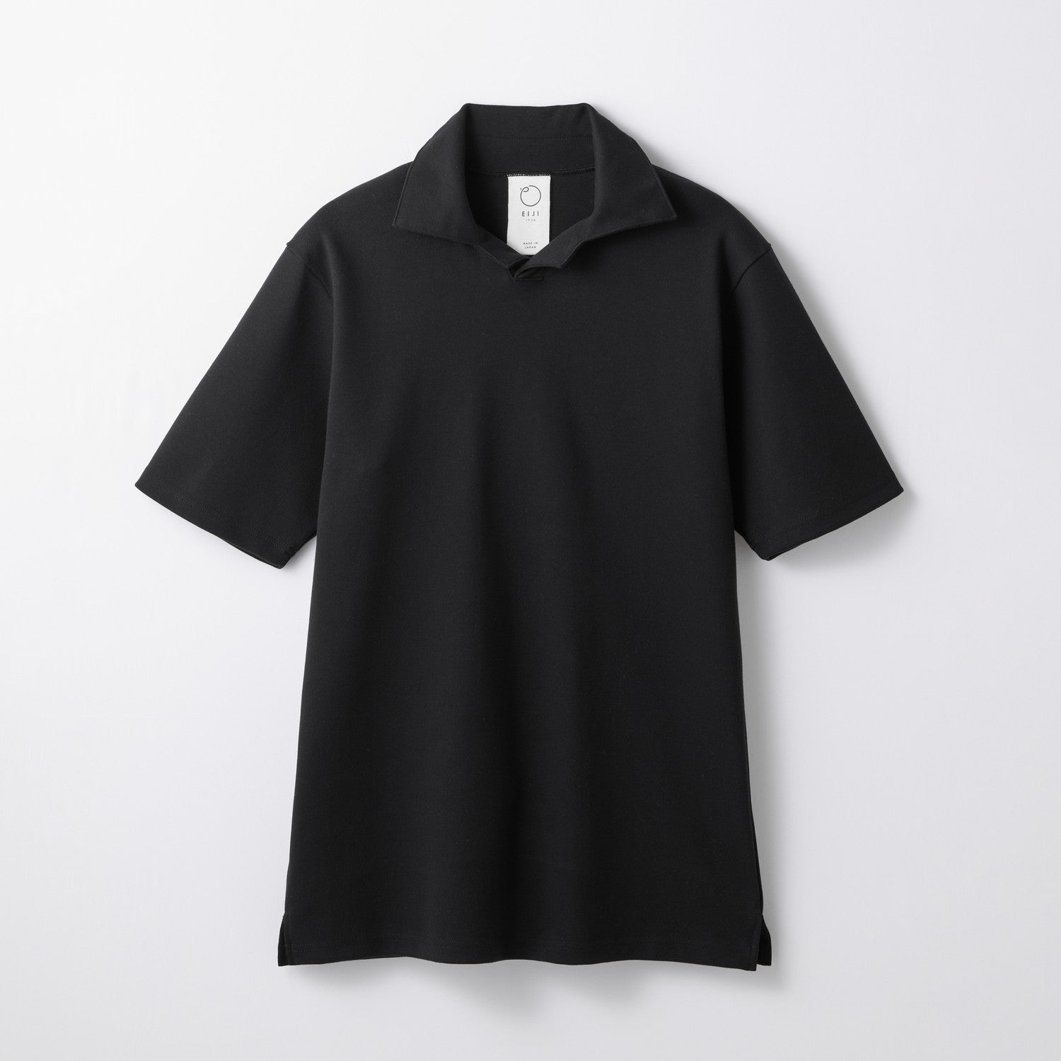 MENS ヘビー 半袖 ポロシャツ BLACK | 高級無地Tシャツ専門店 | EIJI