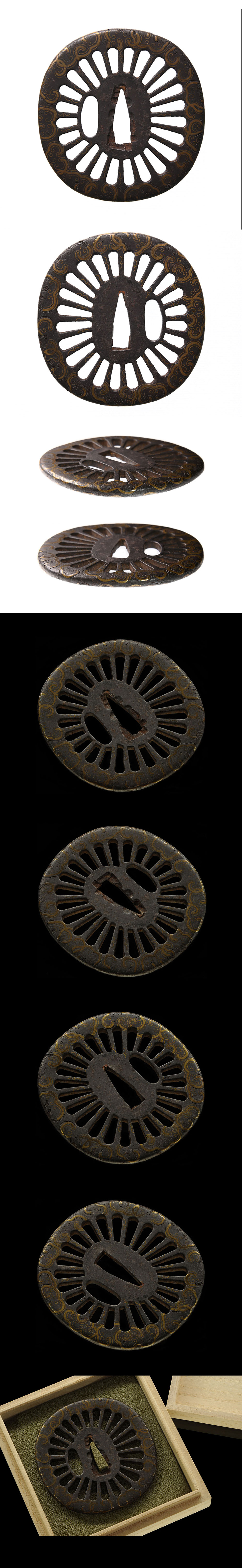 平安城 車透鍔/鐔 ｜日本刀販売は永楽堂