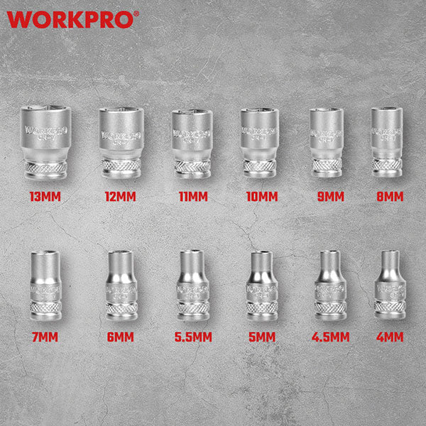 ワークプロ 1/4DRソケットレンチセット 4-13mm 14PC (WP202584