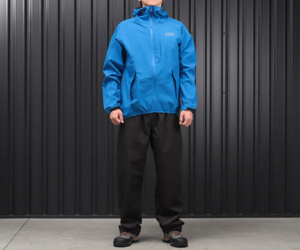 ジーベック C.ZONE 32000-40-L レインウェア 上下セット ブルー L