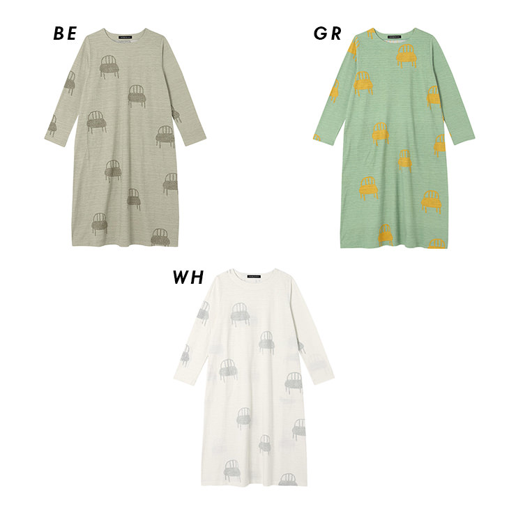 ワコール wacoal マタノアツコ ナイトウェア パジャマ ワンピース 長袖