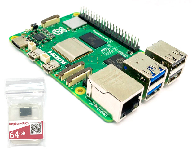 Raspberry Pi 5 / 4GB / Raspberry Pi OS インストール済みSD付