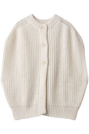 PRISTINE(プリスティン)｜2way片畦ニットベスト/ホワイト の通販