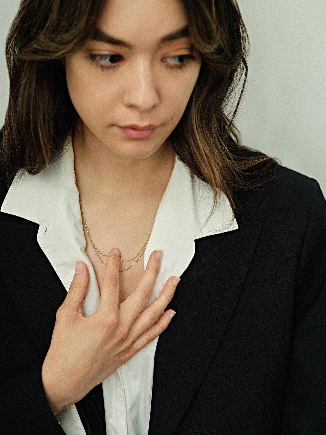 ピクセル ダブルチェーンネックレス | ENEY エネイ – ENEY公式