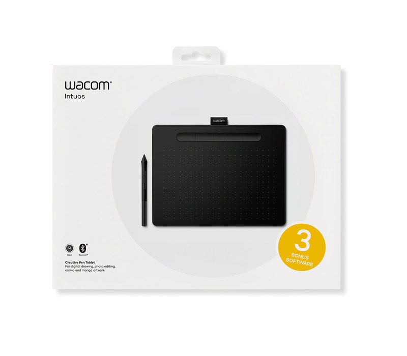 Wacom Intuos Medium Bluetooth Black Refurbished