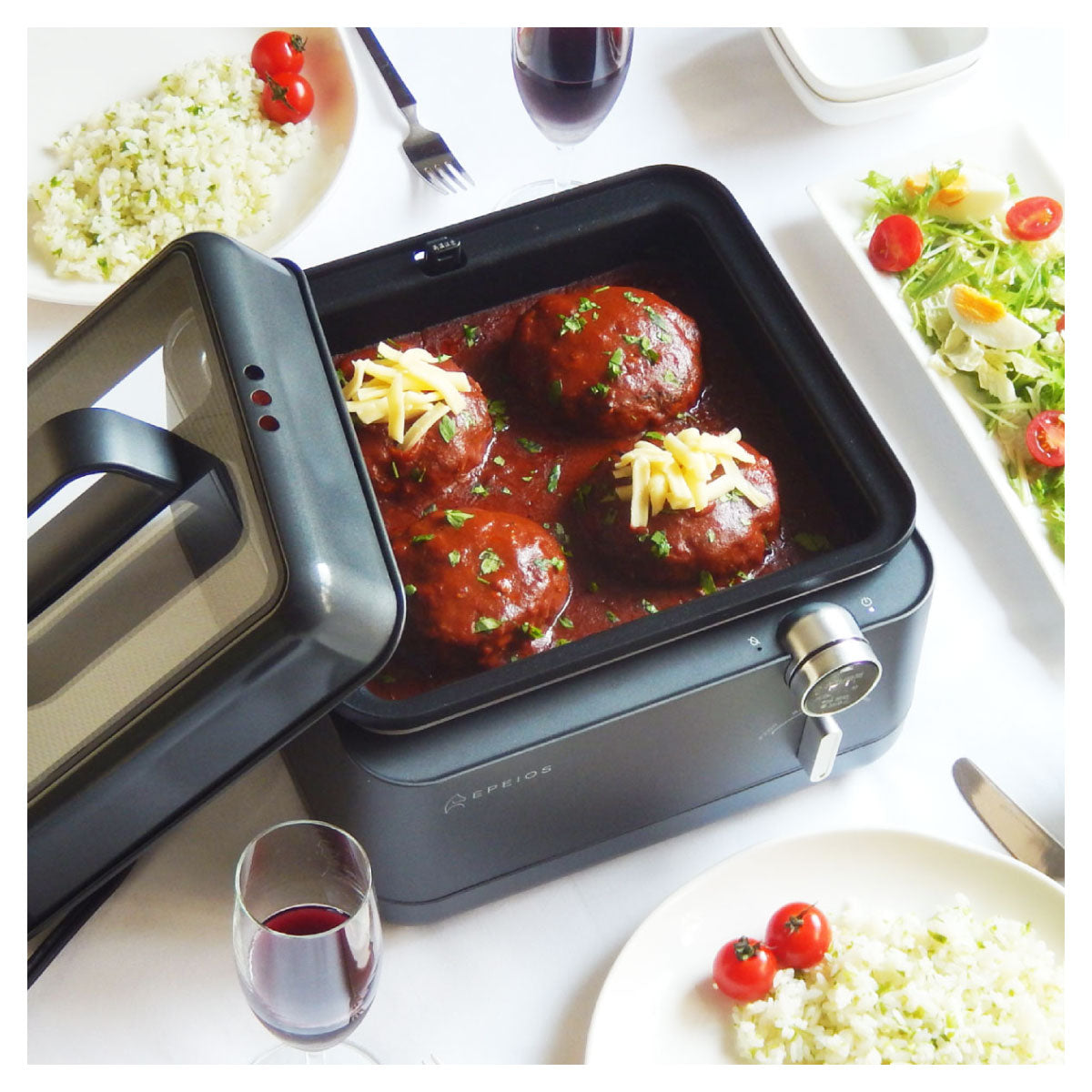 EPEIOS Multi Steam Hot Plate | マルチスチームホットプレート 半玉