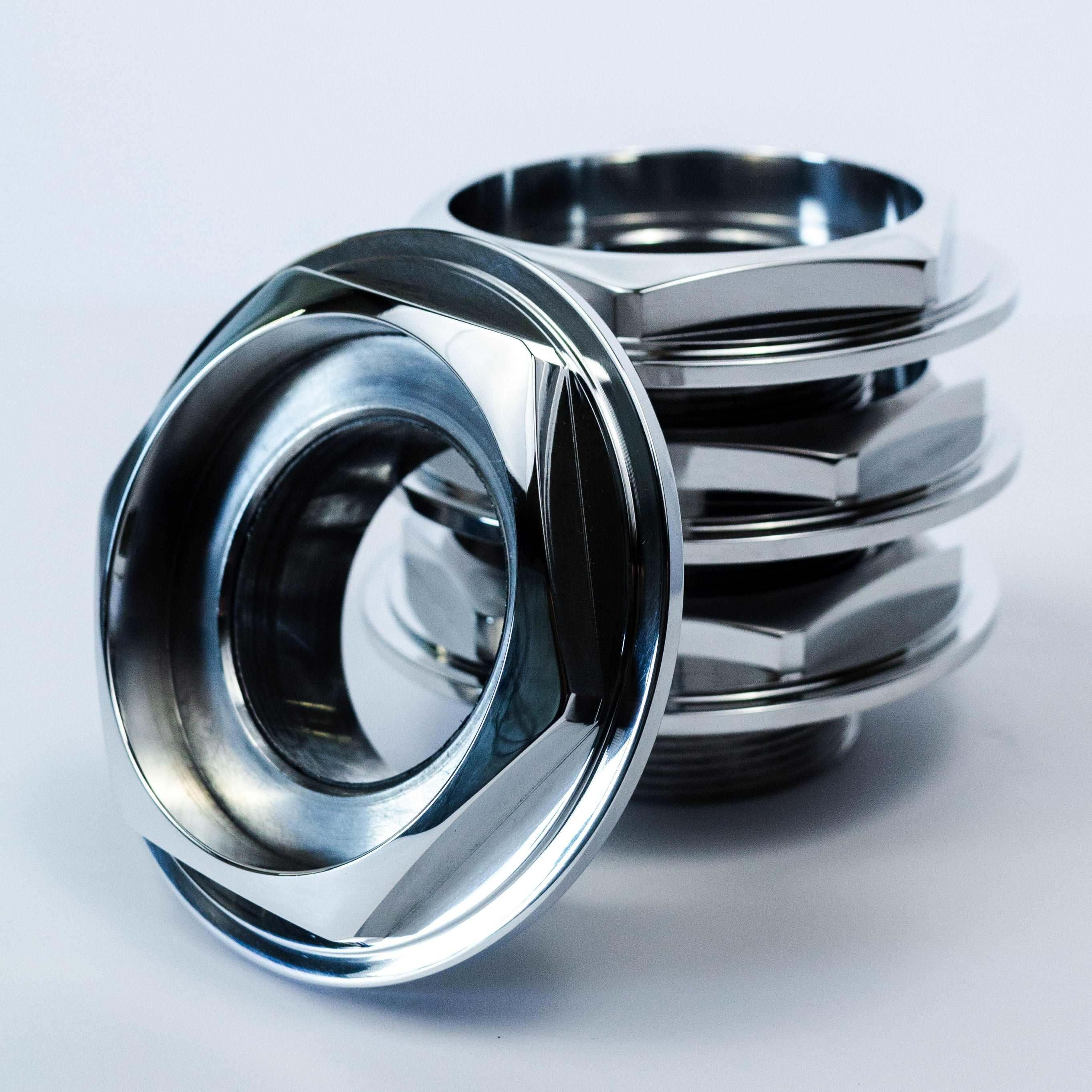 BBS RS Replacement Hex Caps: 1/3 Height & Small Thread (58mm) (Set