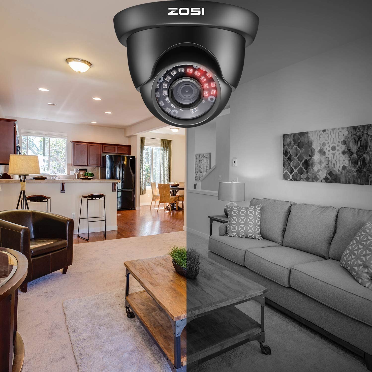 C419 4pack 1080P Security Camera + 60ft BNC Cable (ZG4192B) - ZOSI EU